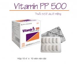 Thông báo mặt hàng VITAMIN PP 500 kể từ lô 0020119 sẽ thay đổi mẫu toa theo TT01/2018